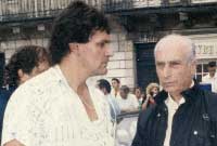 Michel Loreille avec Juan Manuel Fangio