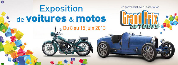 Galerie Nationale de Tours : expo autos et motos