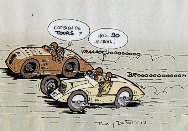 Dessin pour le Grand Prix de Tours 2013 par Thierry Dubois