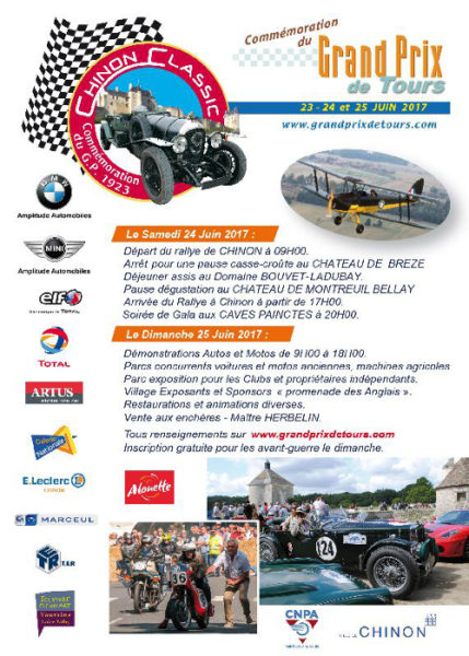 Flyer Verso du Chinon Classic 2017